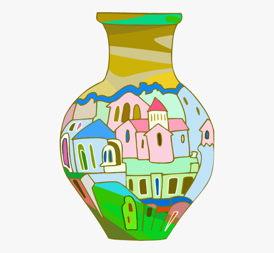 Area,line,vase - Vase Decoration Clip Art, Transparent Clipart