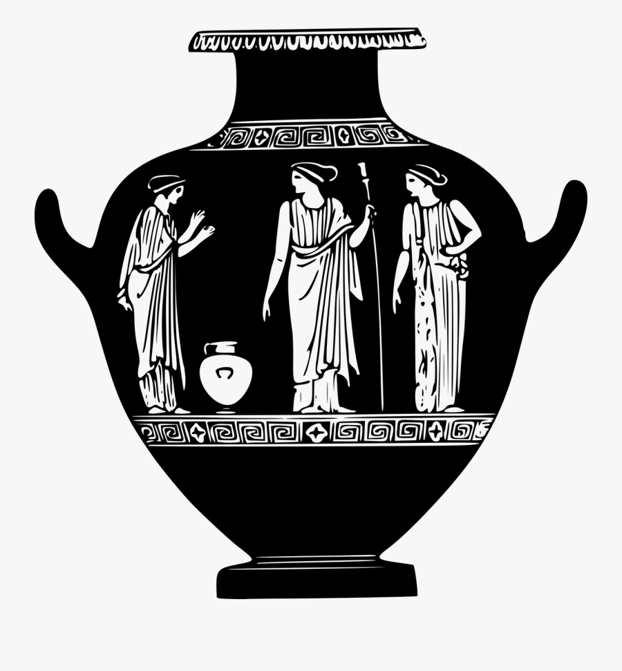 Greek Vase - Greek Pottery Clip Art, Transparent Clipart