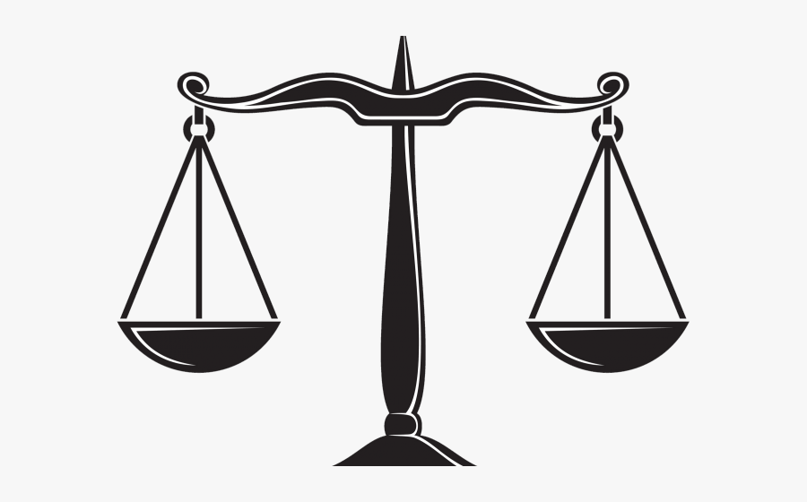 Scale Of Justice Drawing, Transparent Clipart