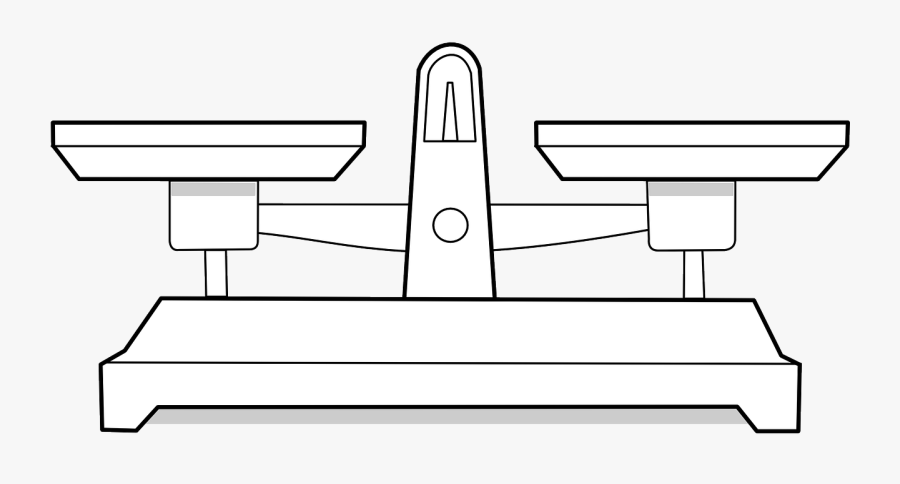 Draw A Balance Scale, Transparent Clipart