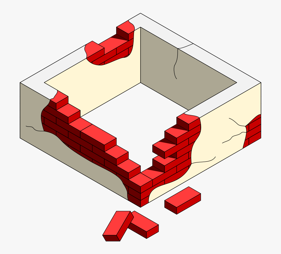 Free Damaged Brick Wall - Walls Clipart, Transparent Clipart