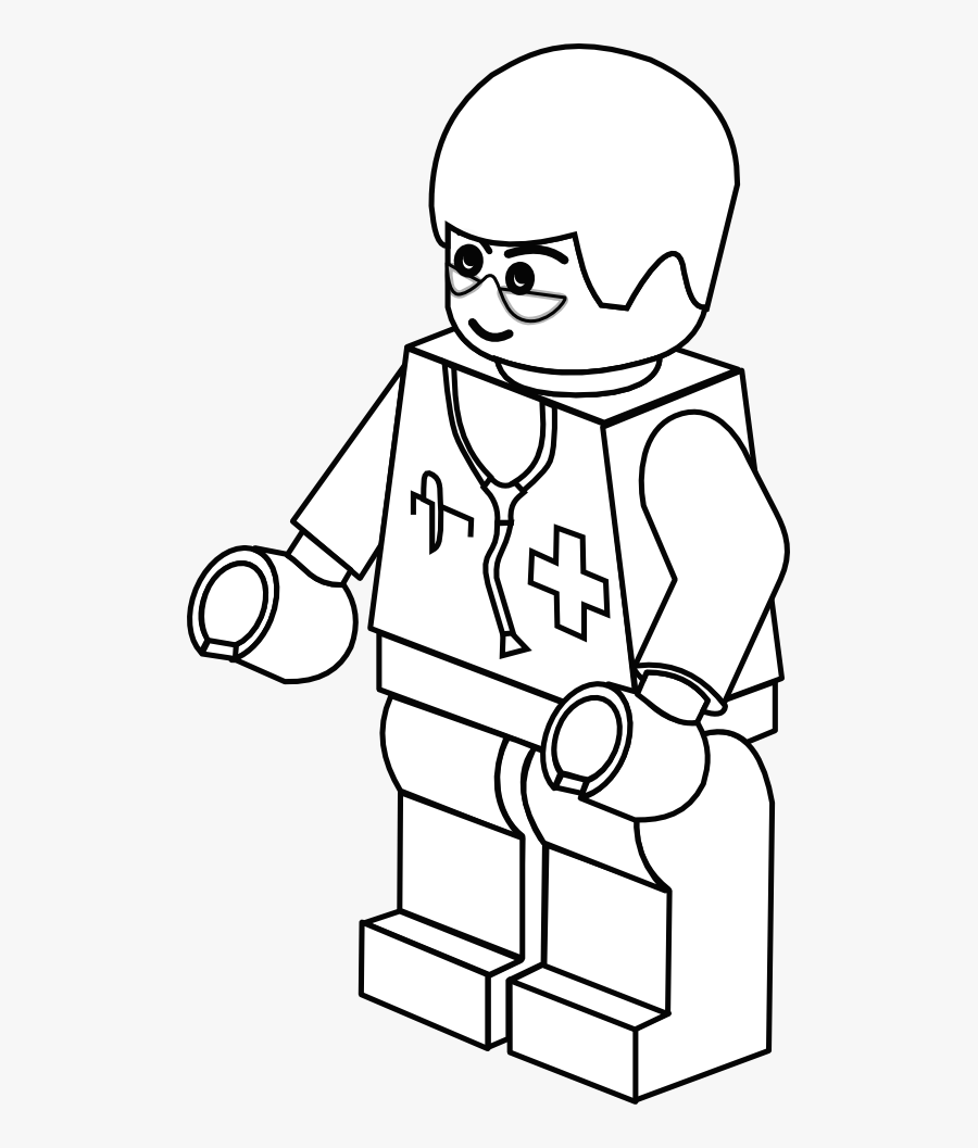 Transparent Doctor Clipart - Lego Doctor Coloring Pages, Transparent Clipart