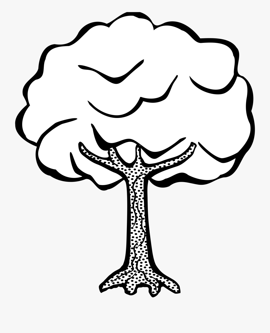 Tree Cliparts Black - Tree Black And White, Transparent Clipart