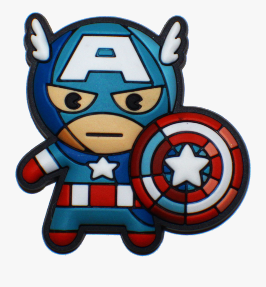 Avengers Clipart Object - Kawaii Marvel Captain America, Transparent Clipart