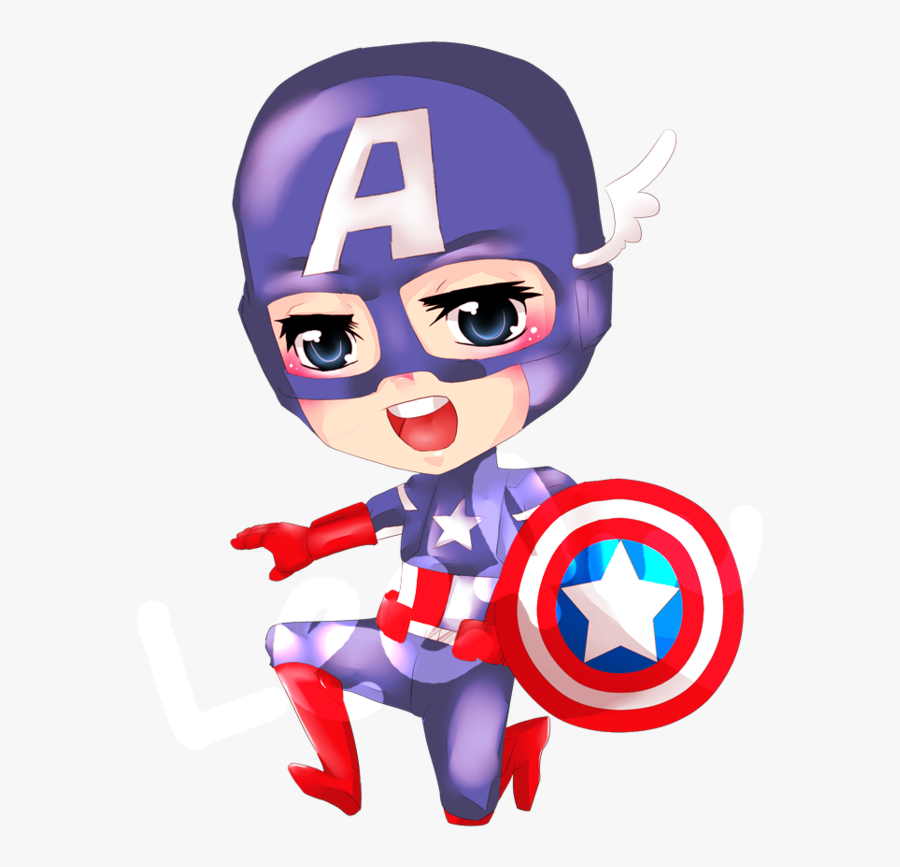 Captain America Clipart Girl - Captain America Anime Marvel, Transparent Clipart