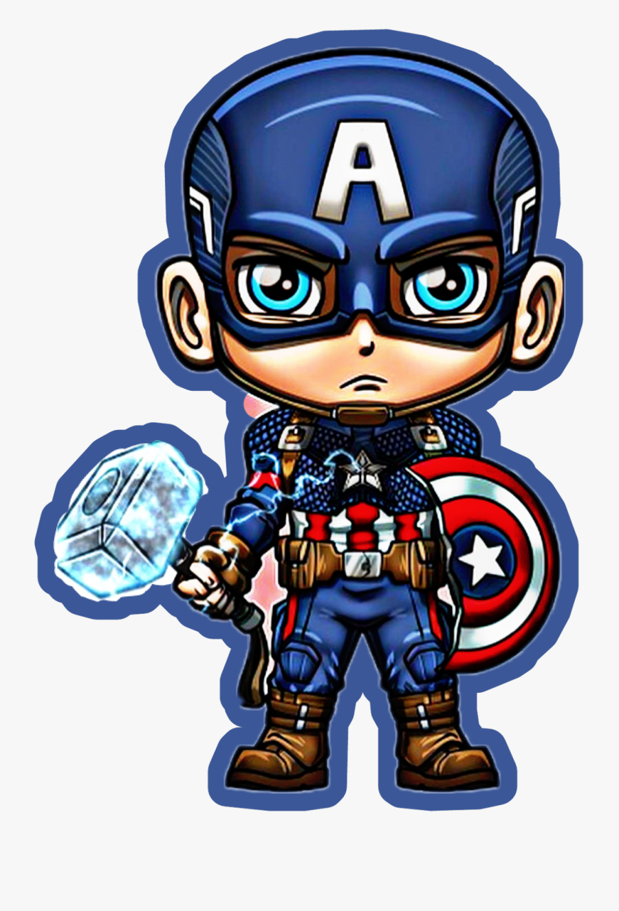 Captain America Sticker Fan Art By Lordmesa-art - Spiderman Lord Mesa Art, Transparent Clipart