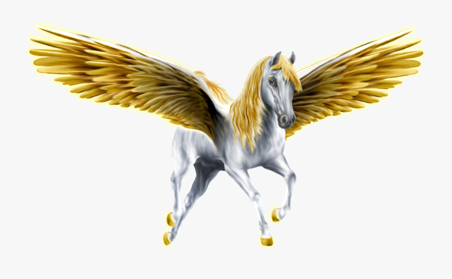 Clip Art Pegasus With Horn - Pegasus Png, Transparent Clipart