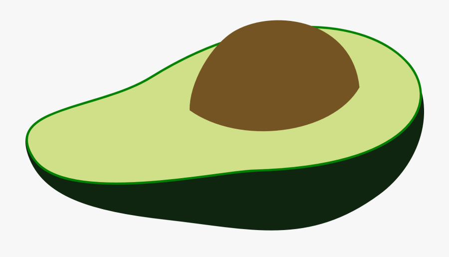 Avocado Clipart Coloring - อะ โว คา โด การ์ตูน Png, Transparent Clipart