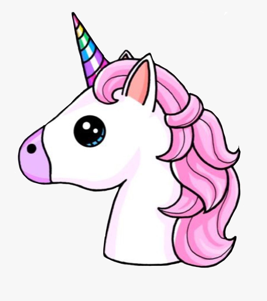 Art Unicorn Tumblr Interesting Colors Cool Unicornio - Unicorn Emoji, Transparent Clipart