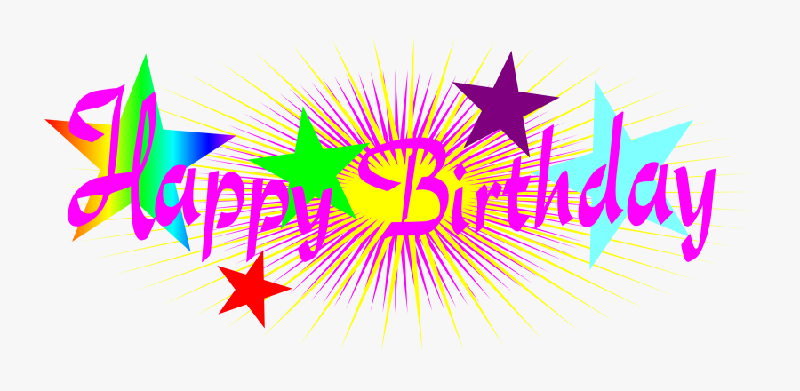 Happy Birthday Png Text, Transparent Clipart