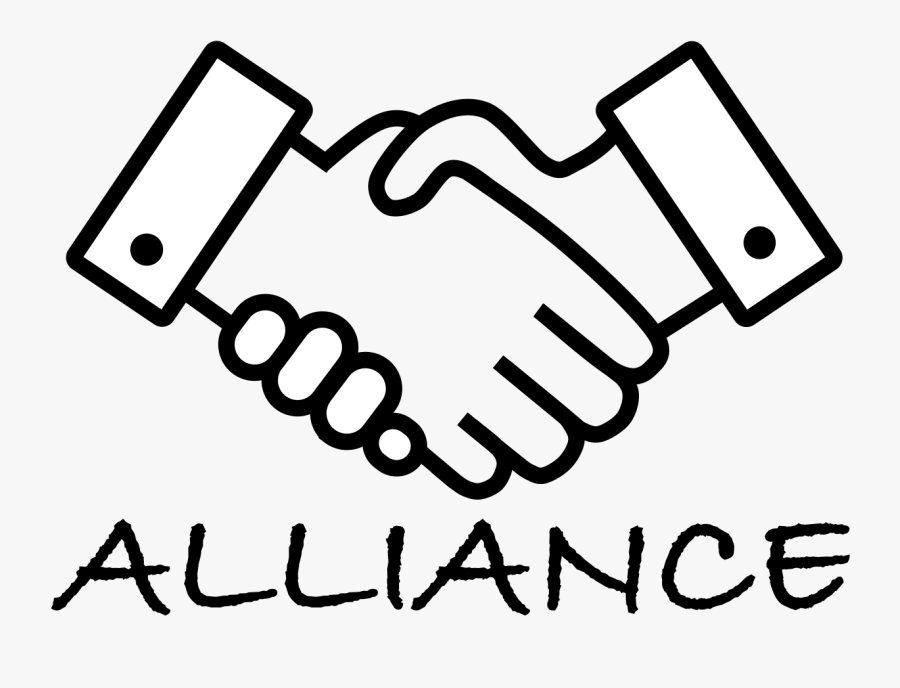 Alliance - Handshake Icon White Transparent, Transparent Clipart