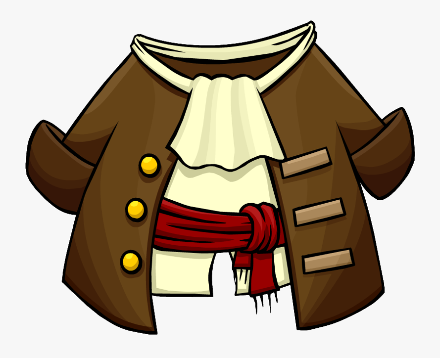 Image Captain S Coat - Club Penguin Pirate Clothes, Transparent Clipart