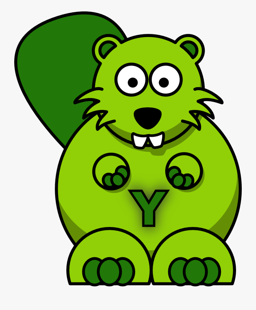 The Eager Beaver - Cartoon Beaver, Transparent Clipart
