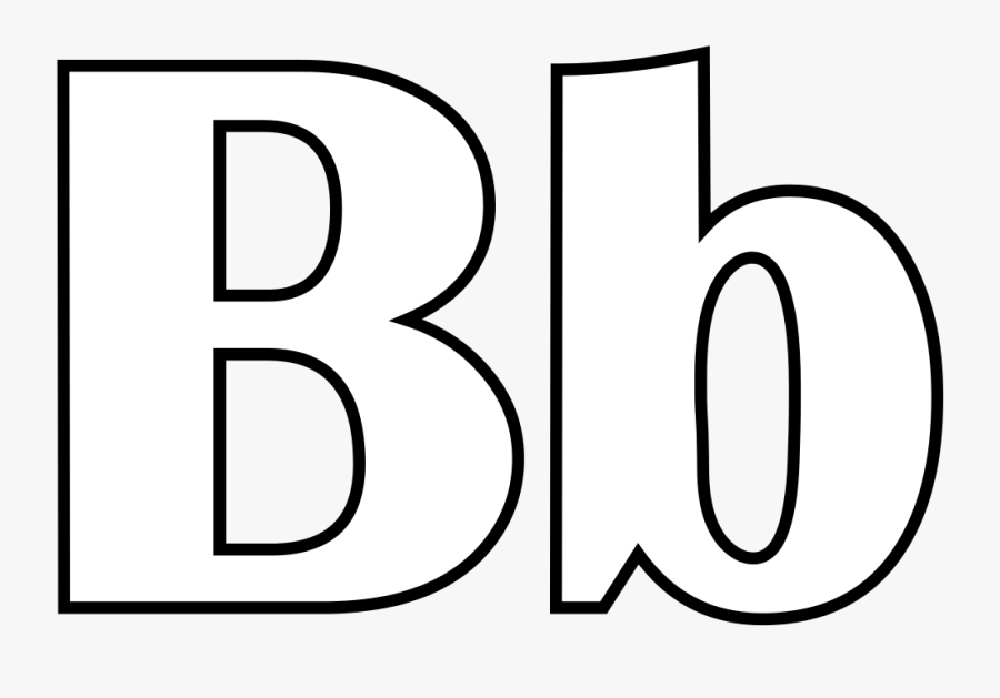 English Alphabet B, Transparent Clipart