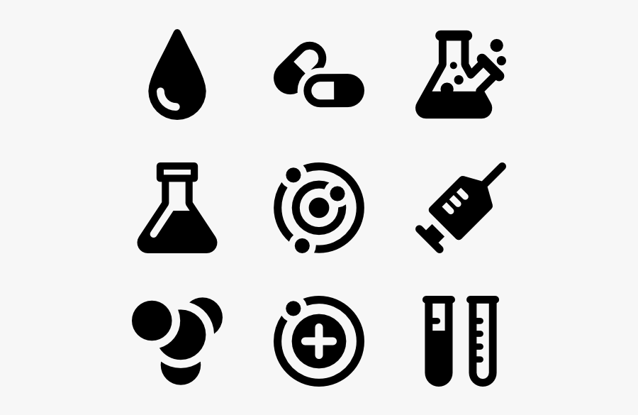 Chemistry Lab Icon Png, Transparent Clipart