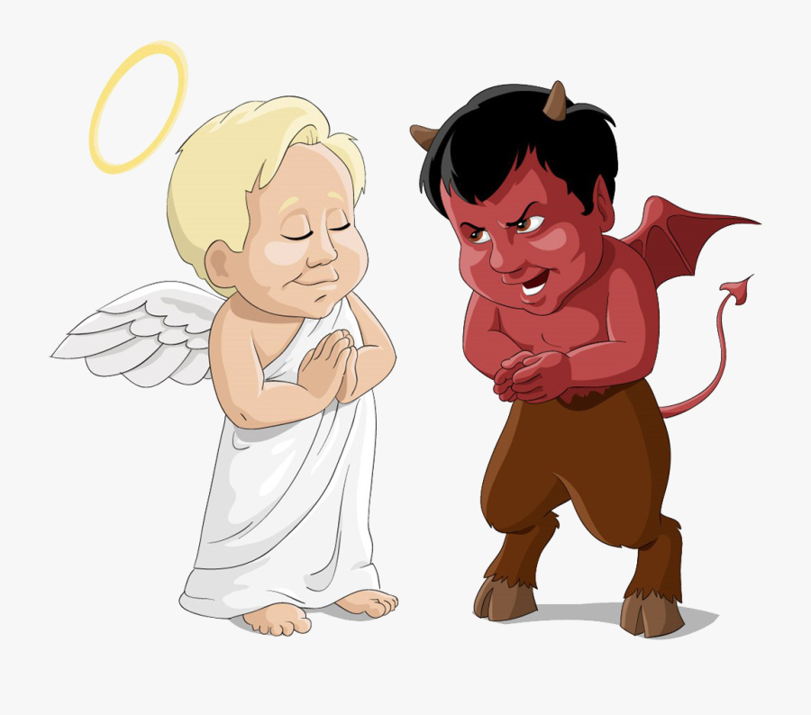 Devil Clip Art Cartoon Angel And Demon Free Transparent.