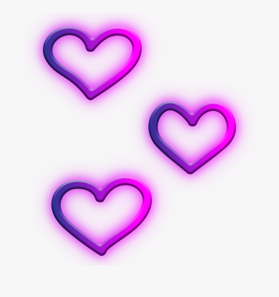 Love Ni Bhavai , Transparent Cartoons - Neon Purple Heart Png Transparent, Transparent Clipart