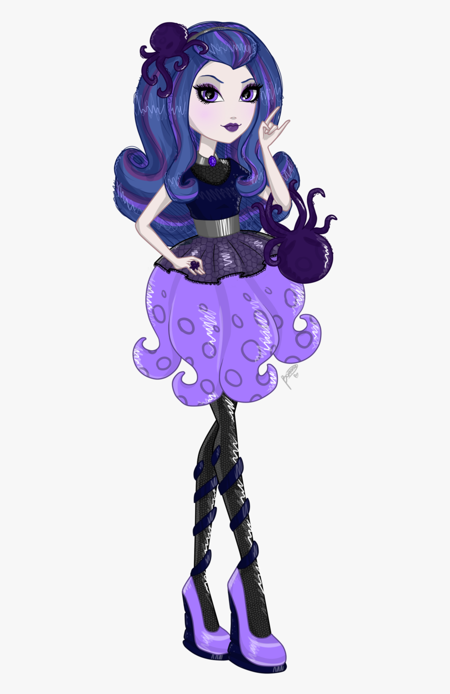 The Little Mermaid Ursula Sea Witch Ever After High - Ever After High Sea Witch, Transparent Clipart