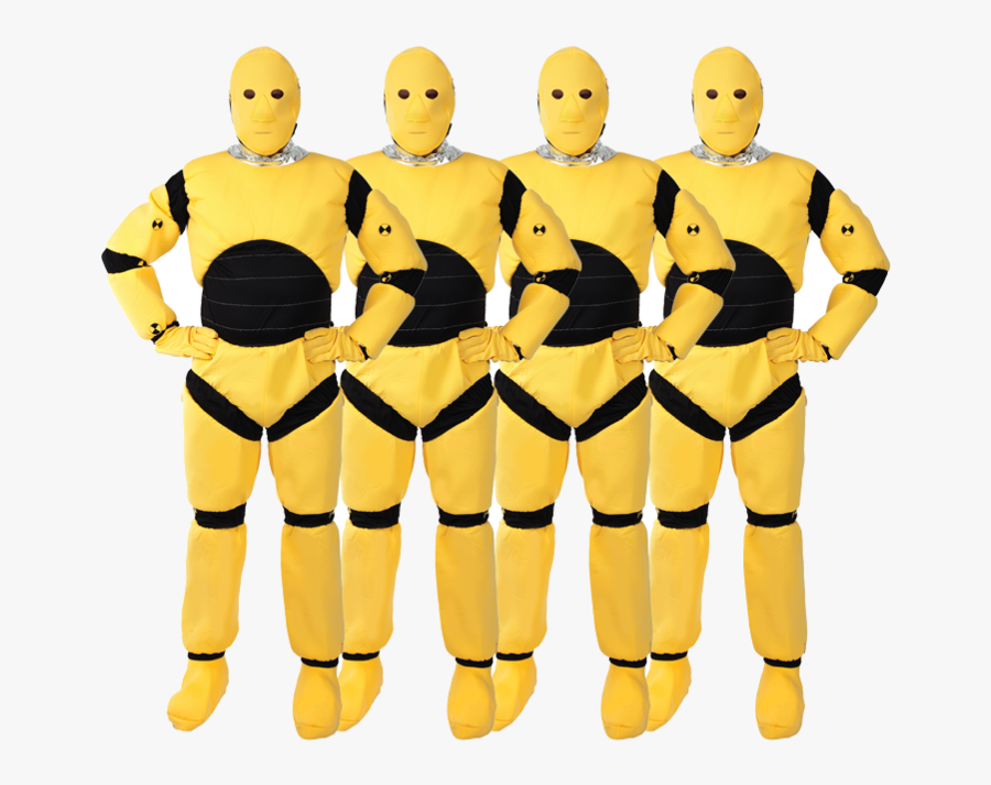 Crash Test Dummies Group Costume - Cartoon, Transparent Clipart