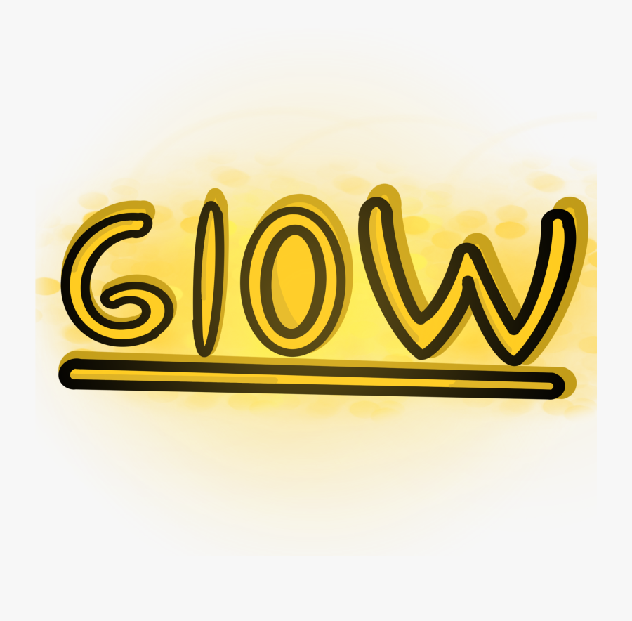 Glow - Calligraphy, Transparent Clipart