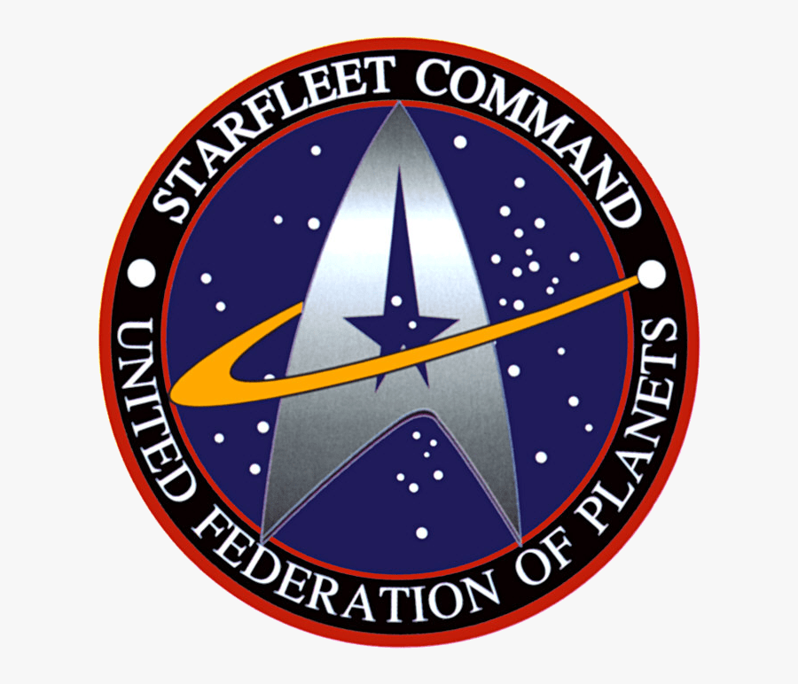 Starfleet Command Badge - Star Trek Federation, Transparent Clipart