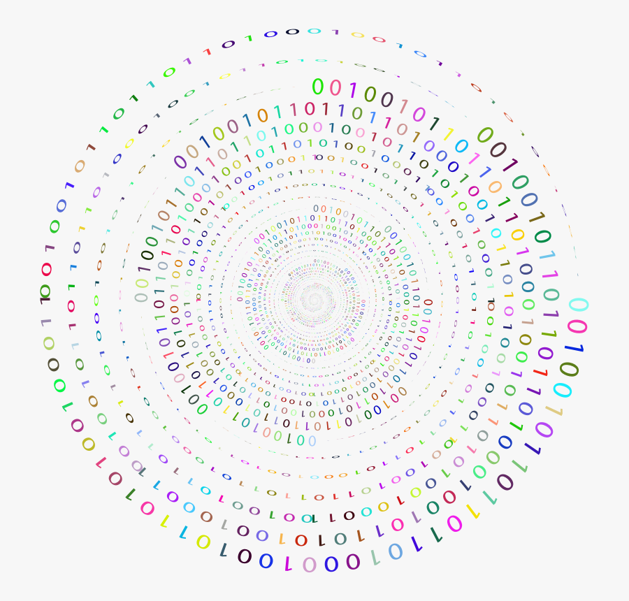 Binary Whirlpool Ii Prismatic - Circle, Transparent Clipart