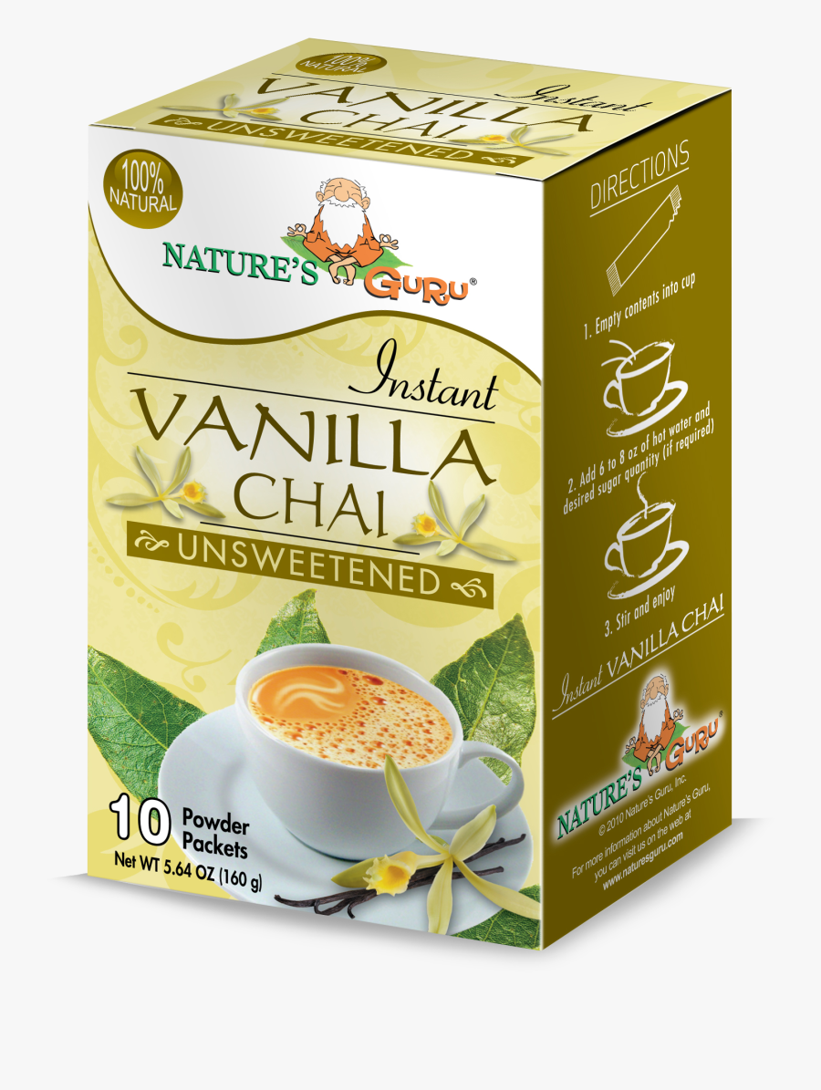 Nature"s Guru Vanilla Chai Unsweetened, Transparent Clipart