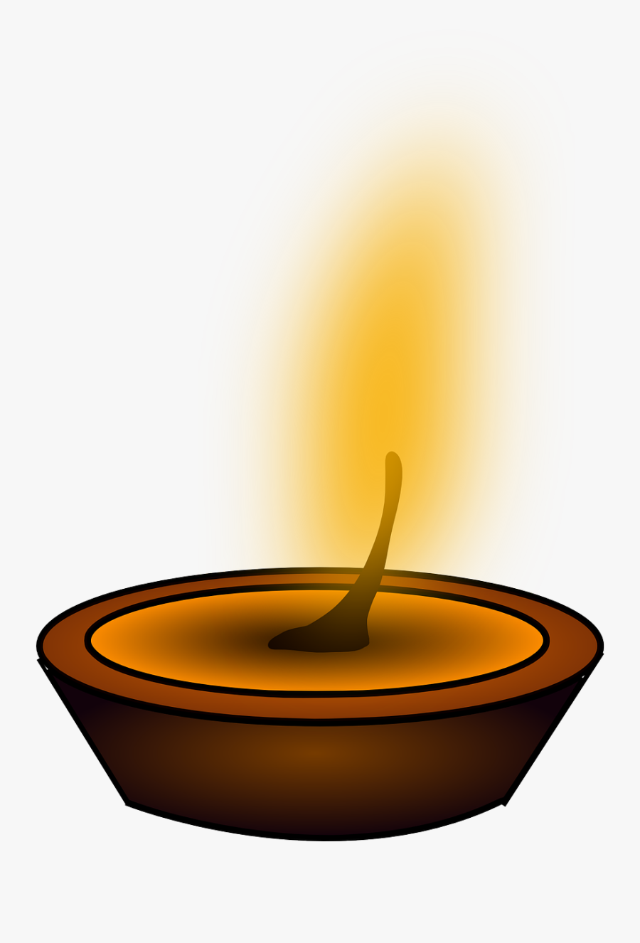 Indian Light Png - Candle Light Vector Png, Transparent Clipart