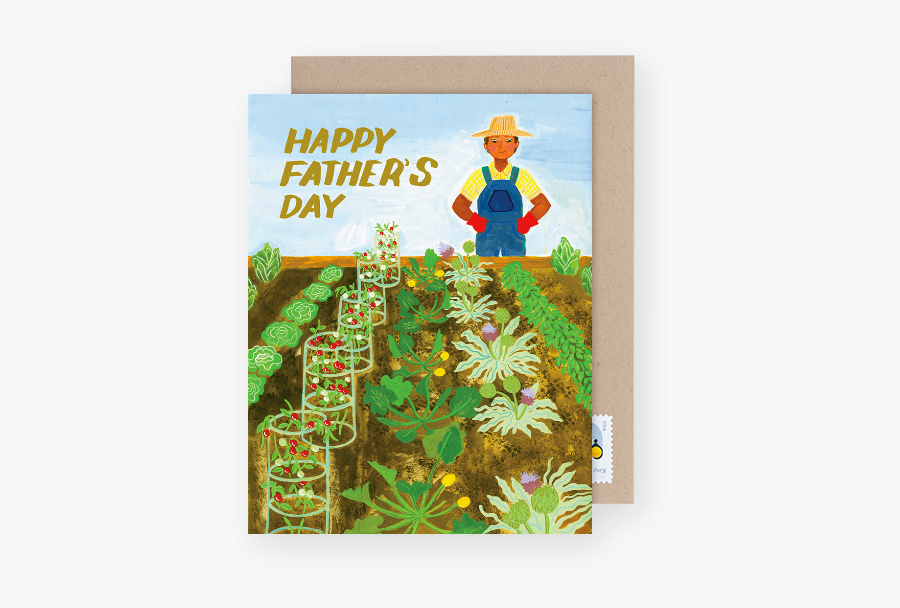 Gardening Father"s Day Card - Happy Fathers Day Garden, Transparent Clipart