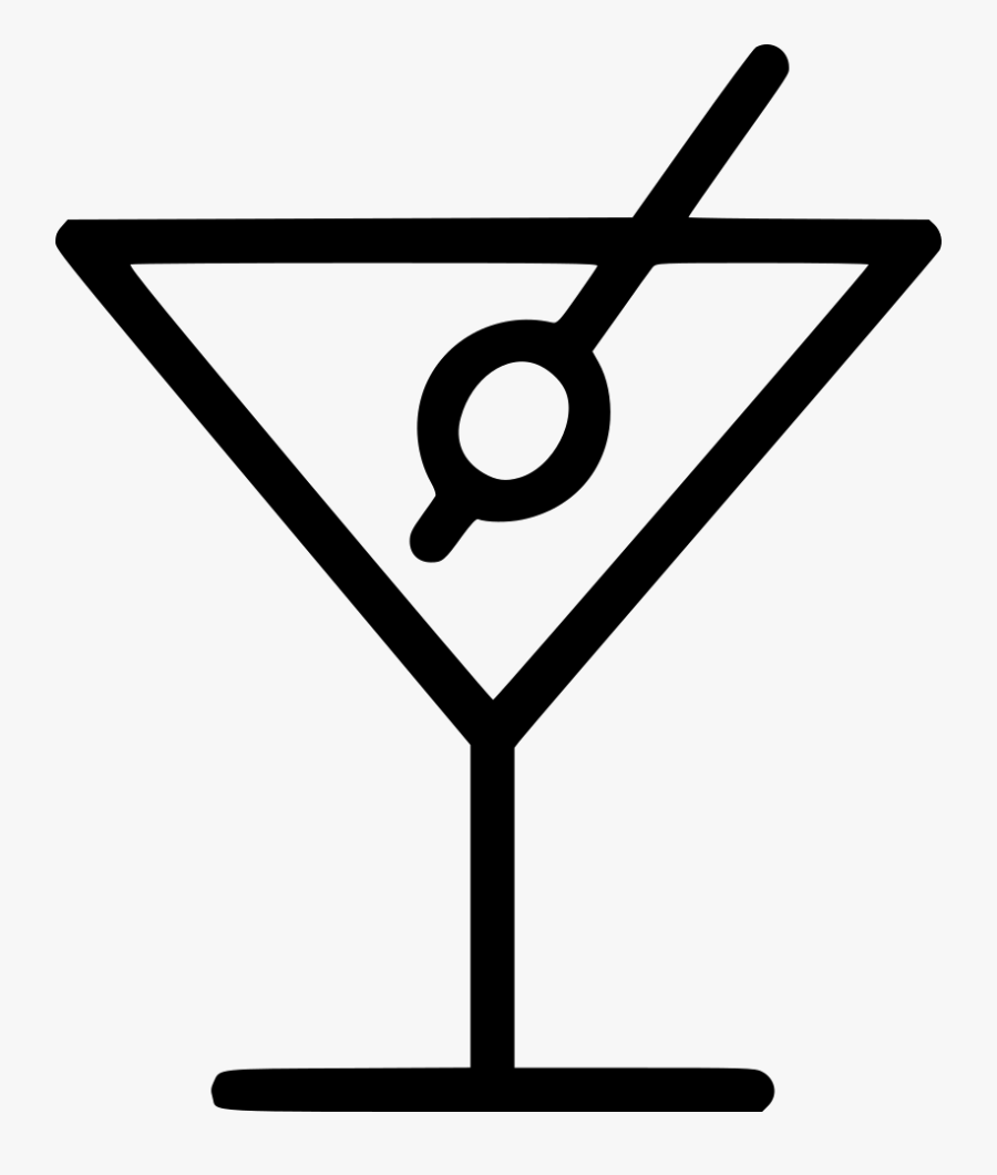 Martini Cocktail Drink - Drink Icon, Transparent Clipart