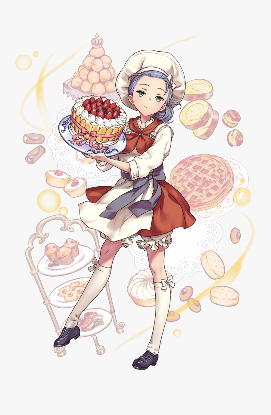 Anime Chefs Girl , Transparent Cartoons - Anime Girl Anime Chef, Transparent Clipart