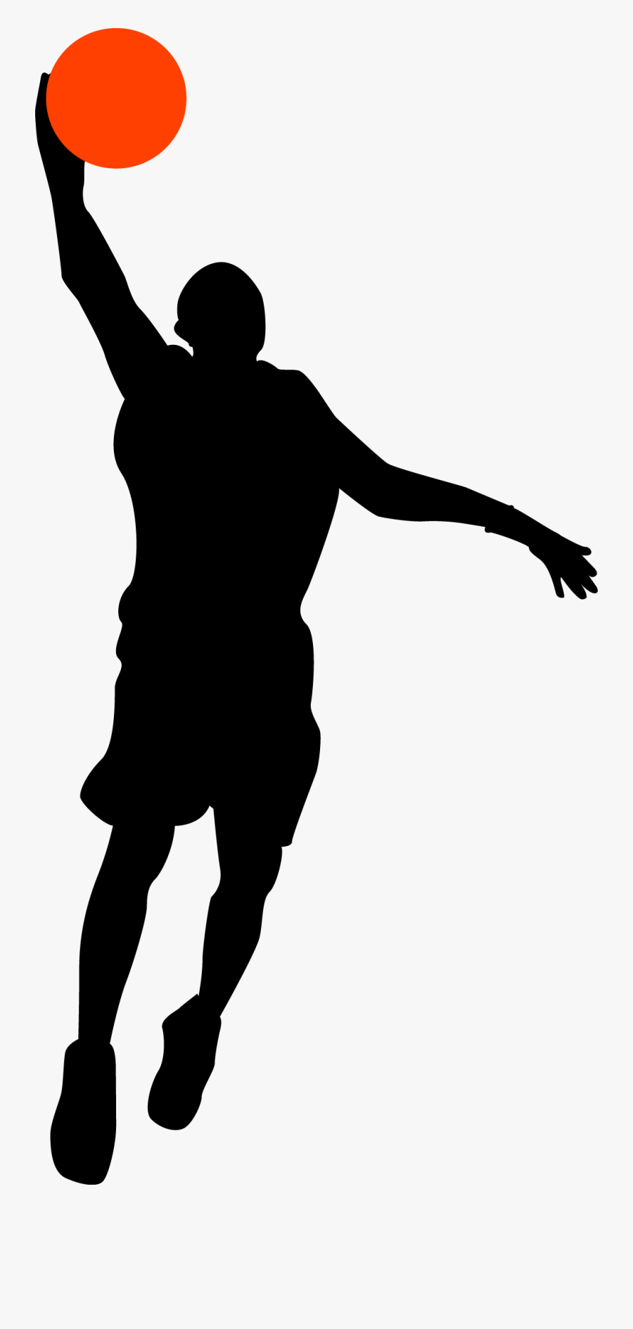 Basketball Player Sport Athlete Sticker - Basketball Lay Up Cartoon, Transparent Clipart