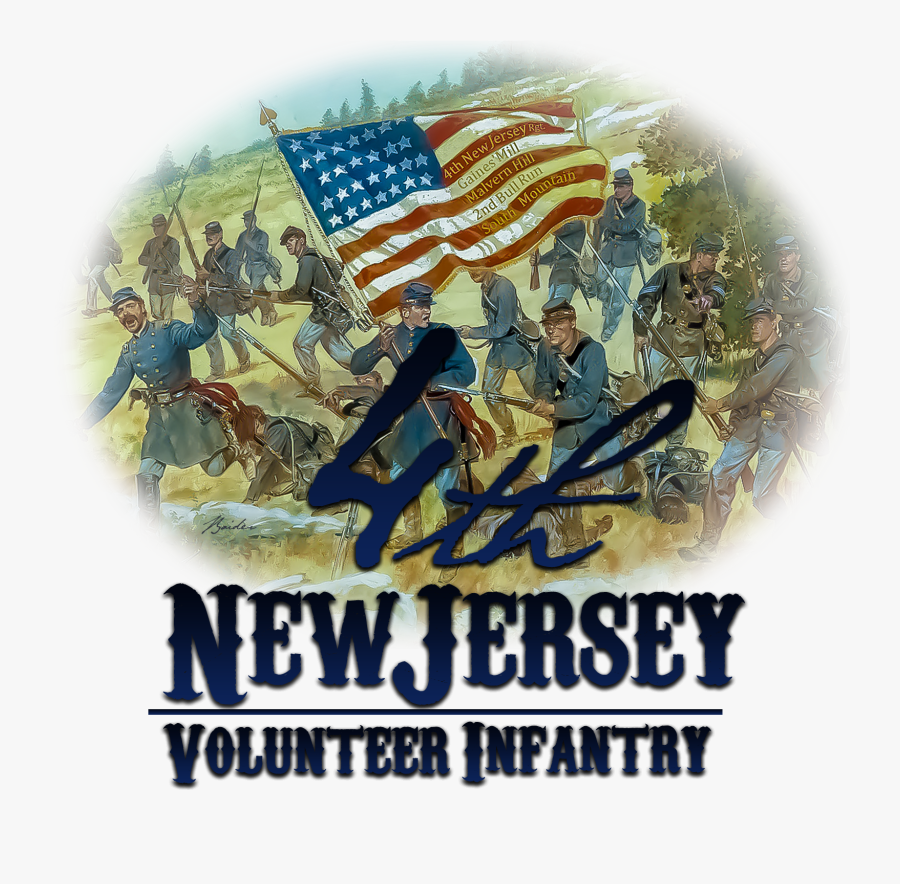 American Civil War , Png Download - Flags Of New Jersey Regiment Civil War, Transparent Clipart