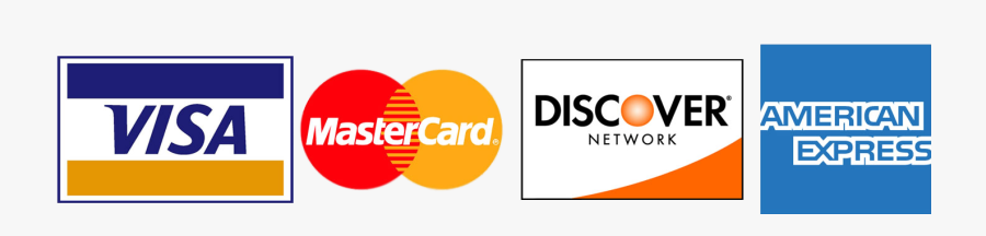 Visa Mastercard Discover Amex Logo, Transparent Clipart