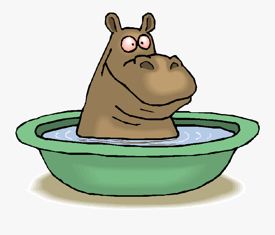 Stepping Stone Clipart - Moving Hippo, Transparent Clipart
