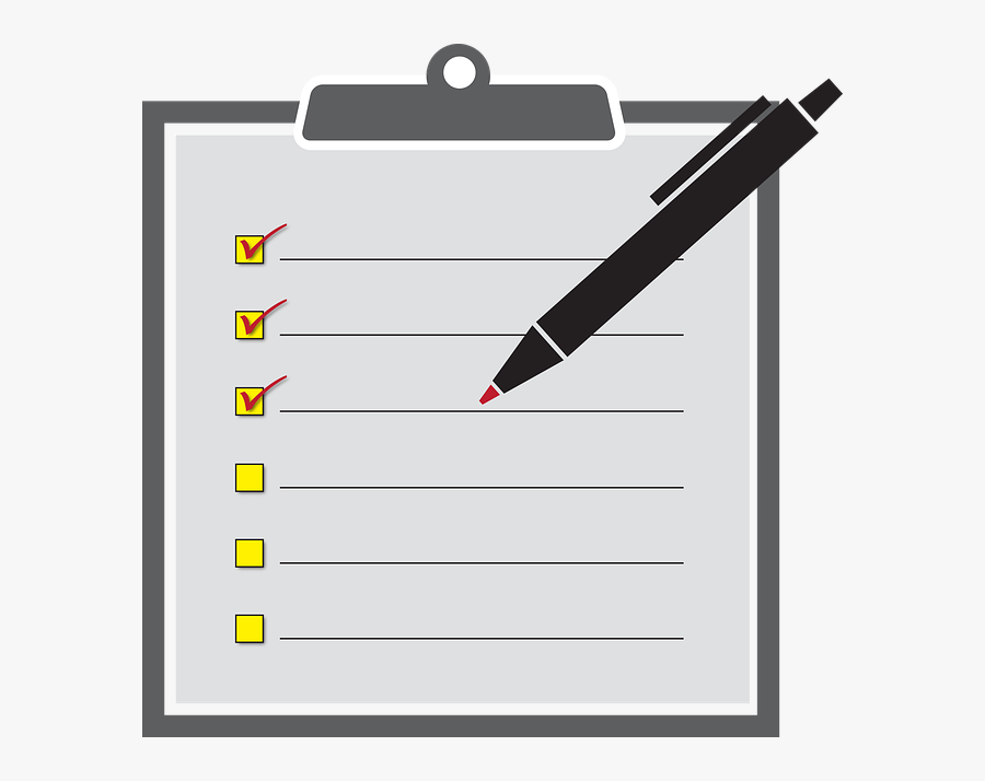 Checklist, To Do, Activities, Boxes, Checkmark, Chores - Clip Art, Transparent Clipart