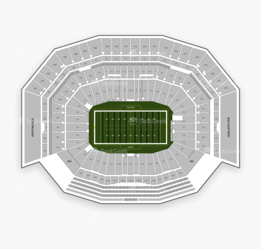 Levi"s Stadium , Png Download - New Era Field Seating, Transparent Clipart