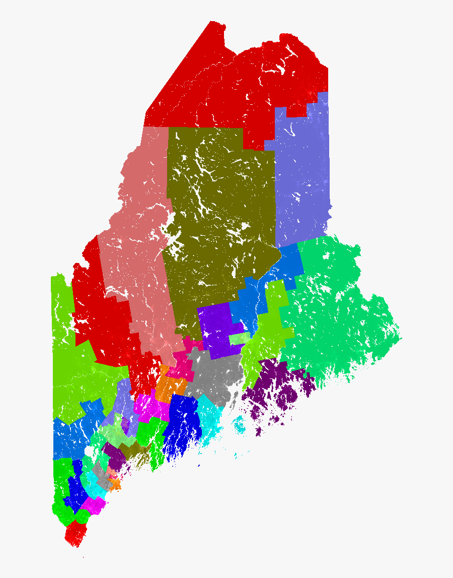 Maine Redistricting Larger Map - Maine House District 57 Map, Transparent Clipart