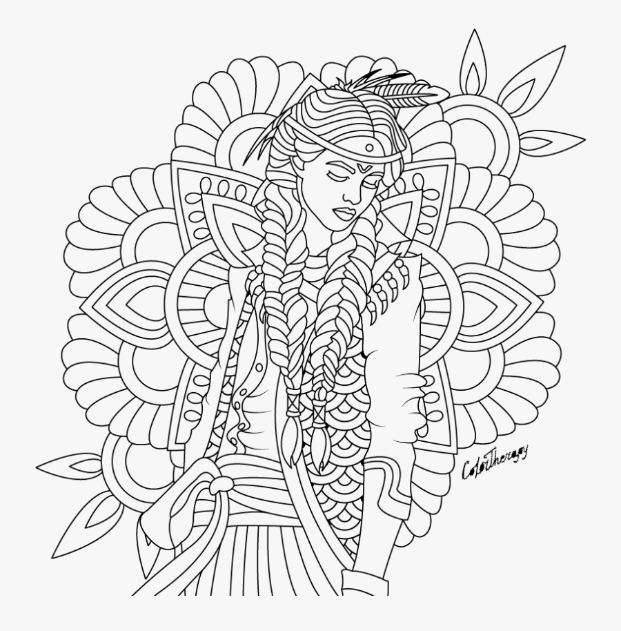 Drawing Trippy Hippie - Aztec Sun Stone Drawing, Transparent Clipart