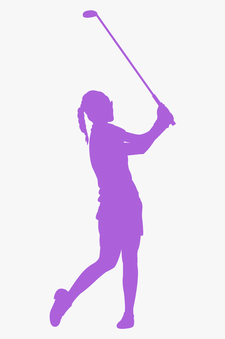 Jugadora De Golf Vector, Transparent Clipart