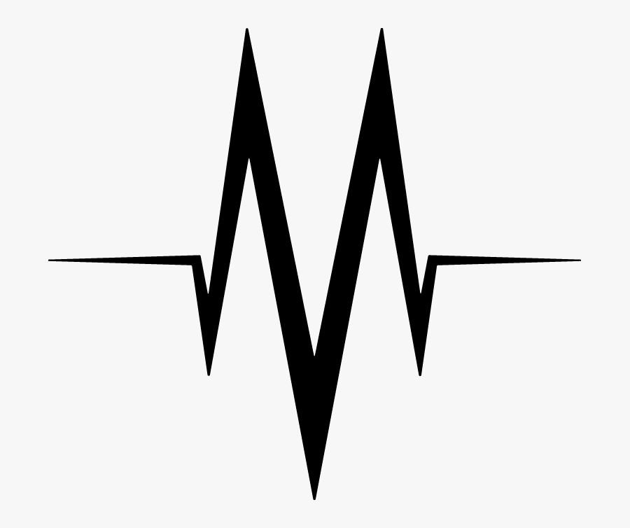 Audio Waves, In The Shape Of An "m - Black Audio Wave Png, Transparent Clipart
