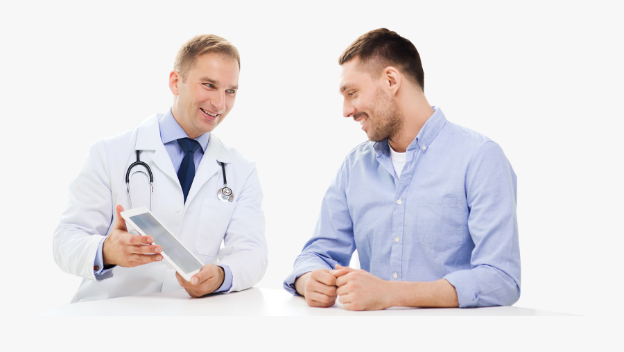 Doctor Talking With Patient - Urologist, Transparent Clipart
