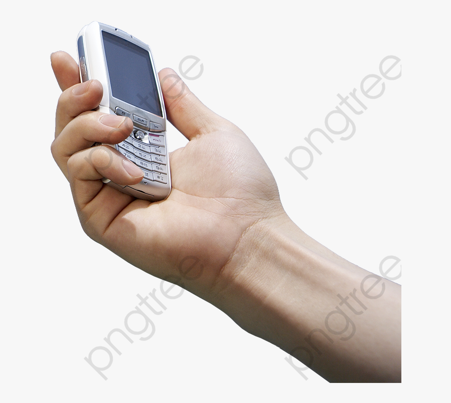 Holding Cell Phone - Smartphone, Transparent Clipart