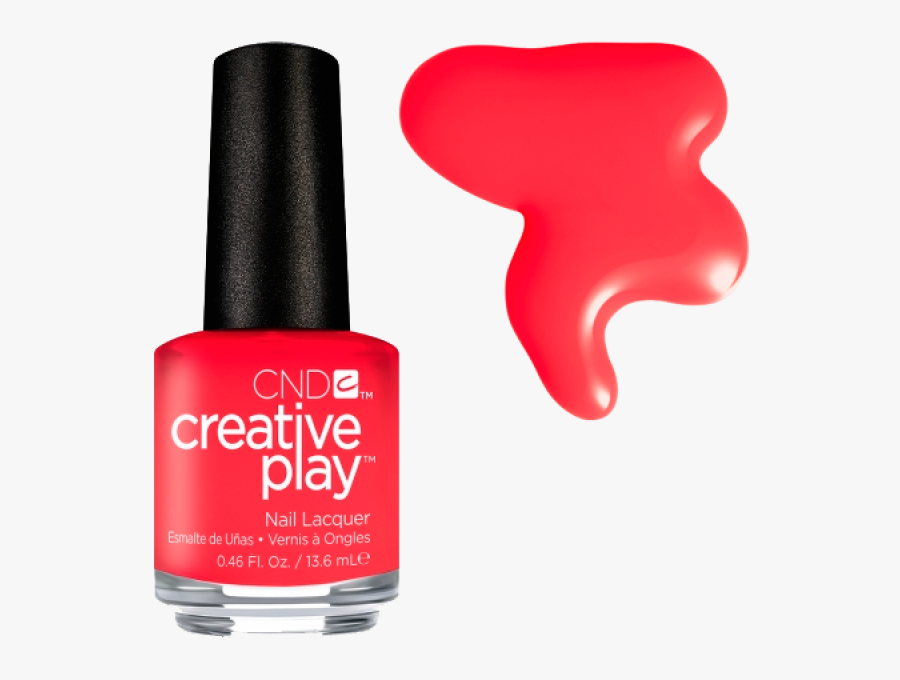 Clip Art Cnd Play Lacquer Enamel - Cnd Creative Play Coral Me Later, Transparent Clipart