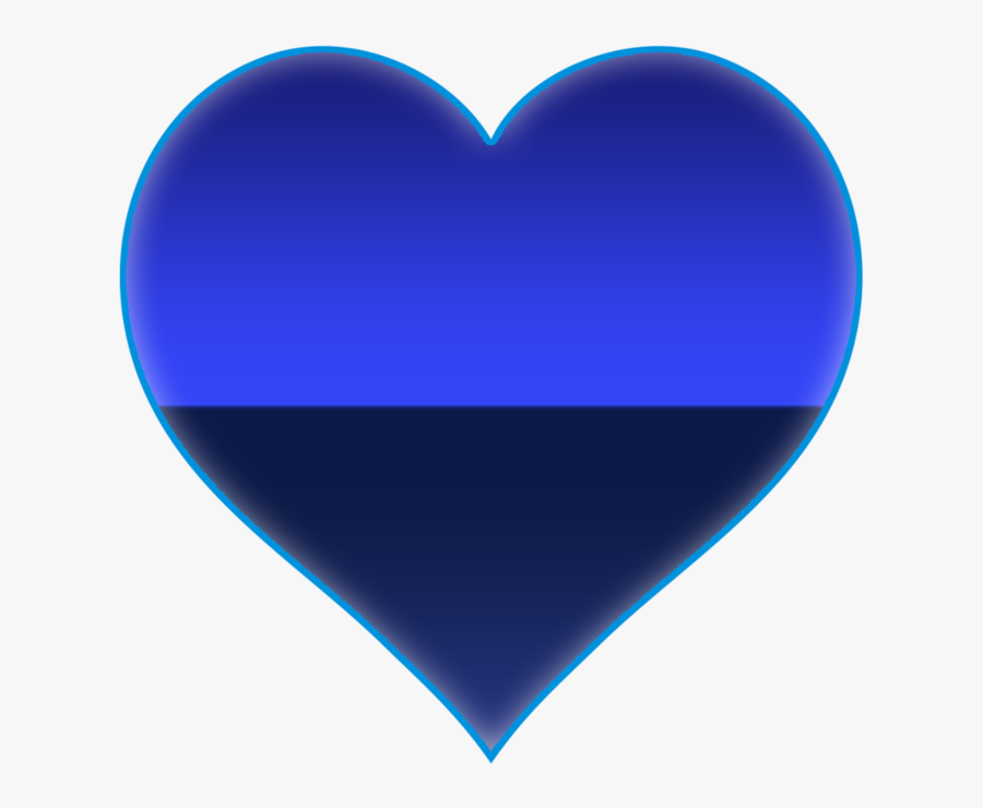 Blue Heart Vector Png, Transparent Clipart