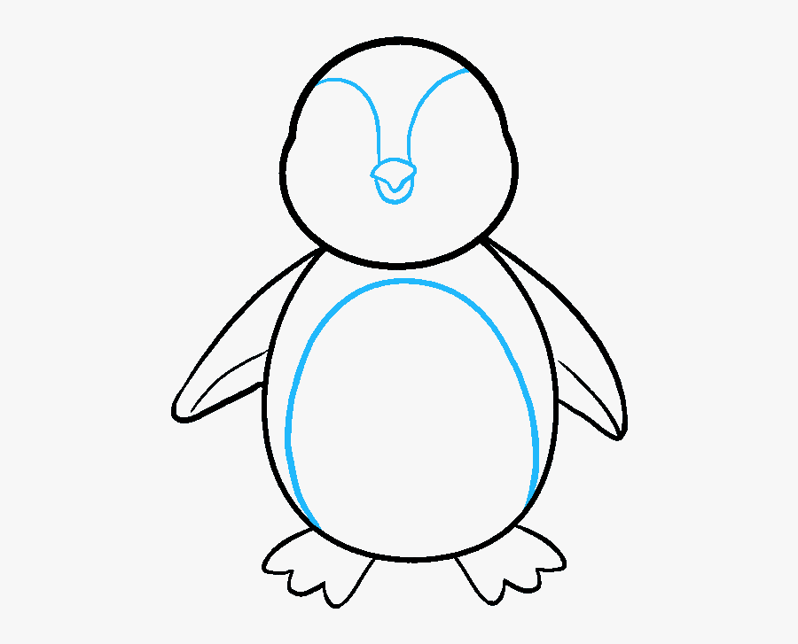 How To Draw Penguin - Penguin Drawing, Transparent Clipart