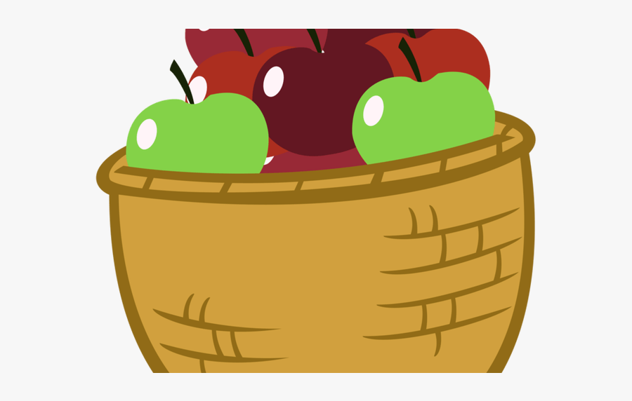 Apple Baskets Clipart 5 By Emily - Basket Of Apple Cartoon, Transparent Clipart