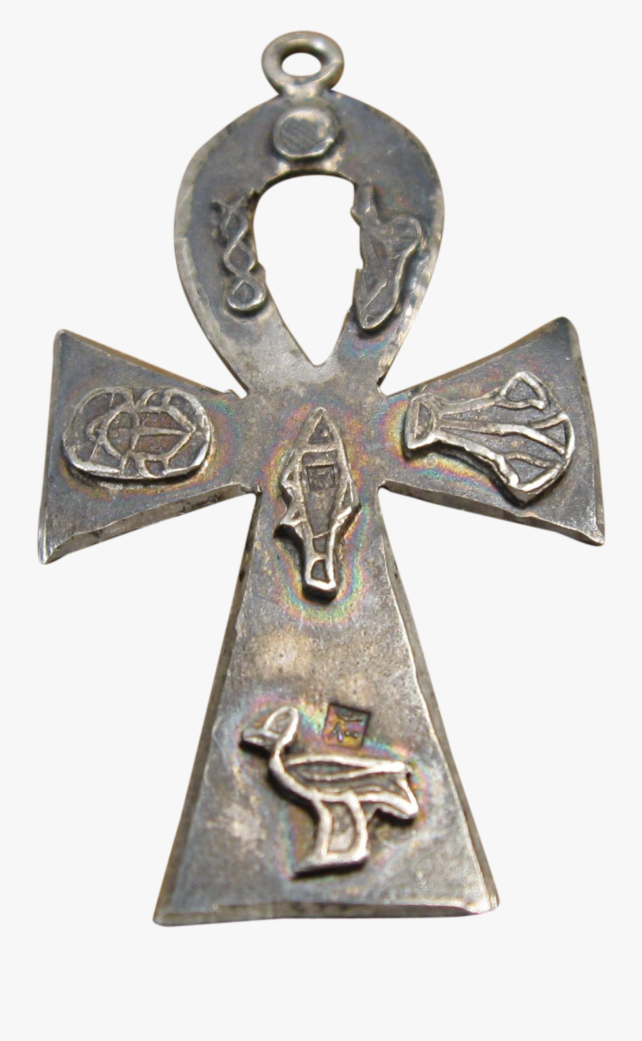 Clip Art Ankh Cross With Hieroglyphics - Pendant, Transparent Clipart