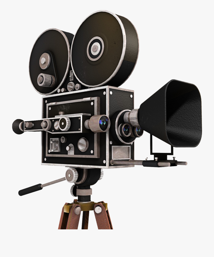 Photographic Film Movie Camera Clip Art - Vintage Movie Camera Png, Transparent Clipart