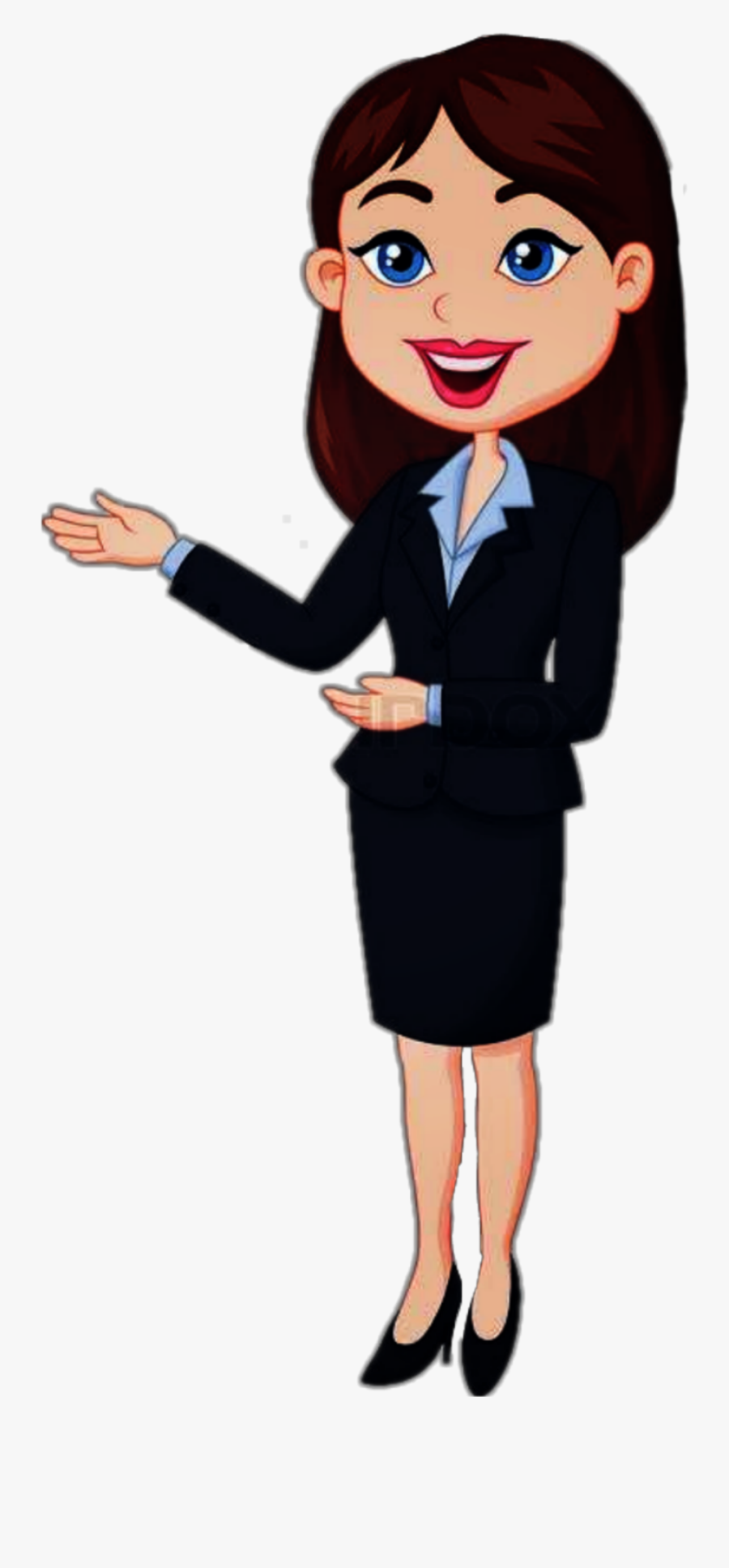 #saleswomen #salesperson #marketing - Business Woman Cartoon Drawing, Transparent Clipart